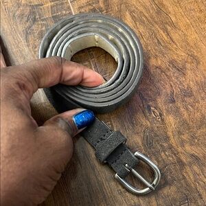 Men's Black Leather Belt